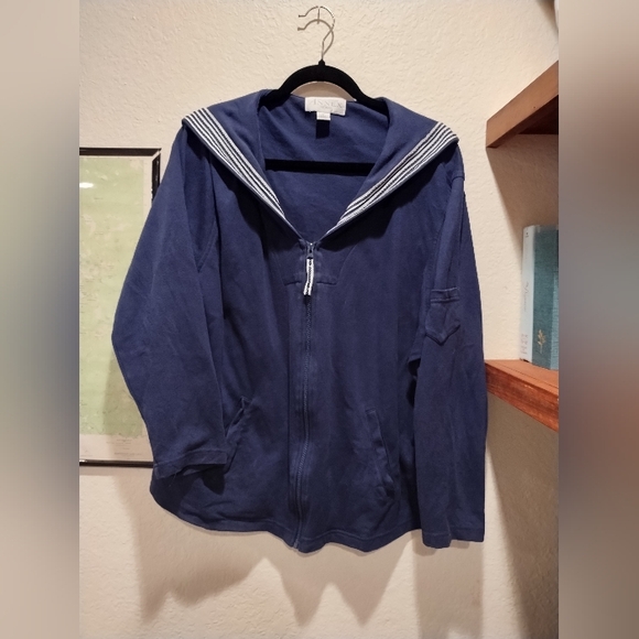 Casual Corner Tops - Casual Corner Sailor Sweatshirt - Women's Size 2X